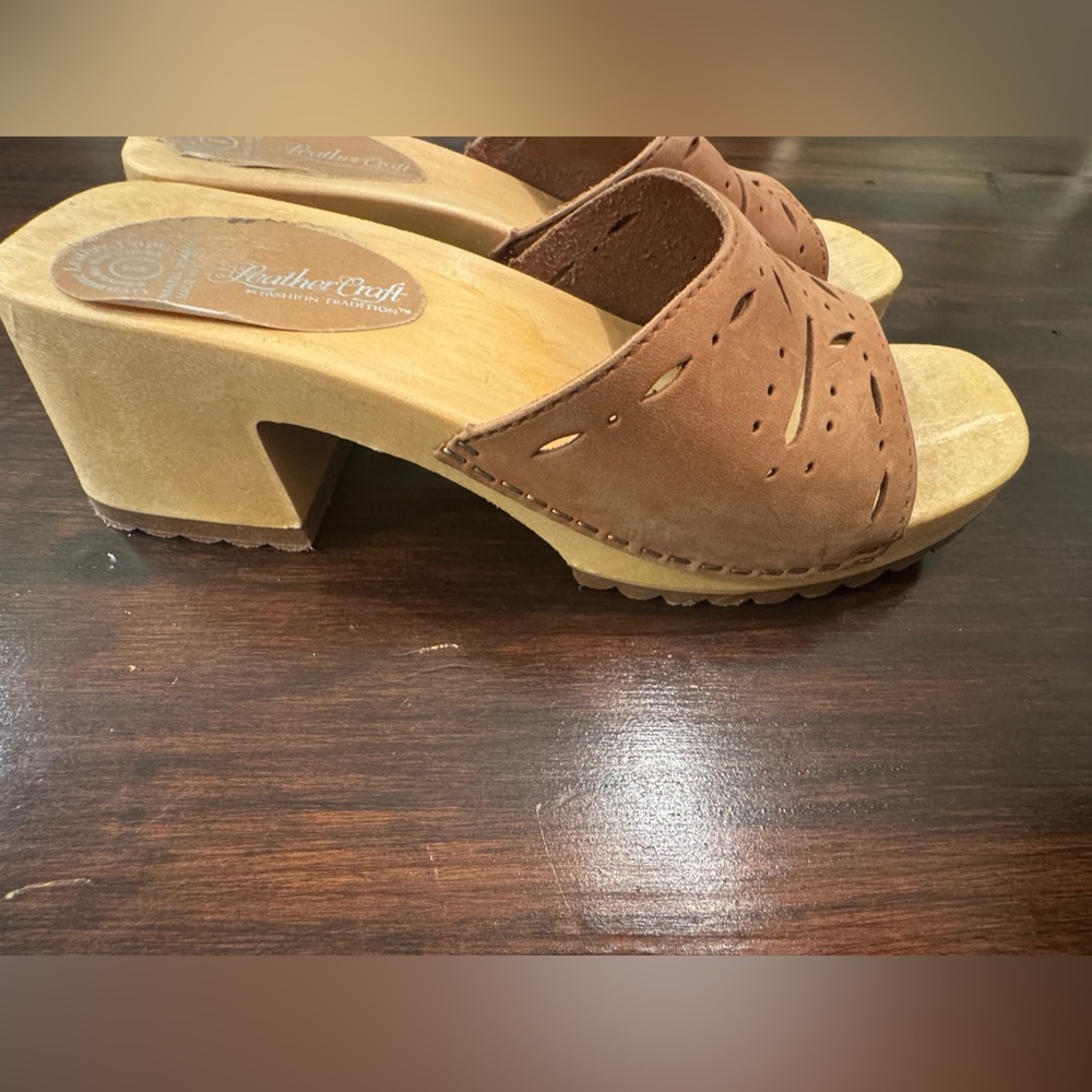 Brown Leather Women's Sandals leathercraft size 6 women’s - Picture 5 of 10